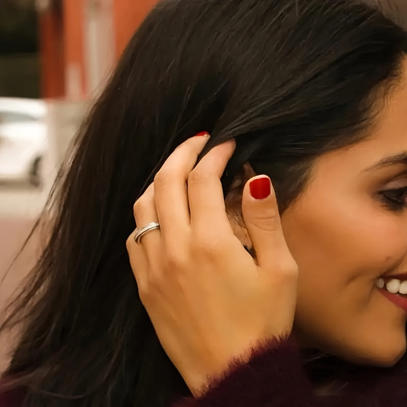 3pcs/set Women's Fashionable Decompression Rotating Stainless Steel Ring, Rotatable, Decompression, Meditation Ring, Suitable for Daily Wear, Banquets, Parties, Festivals, Birthdays, Weddings, Anniversaries, Gifts, Souvenirs, High Quality Rings for Women,