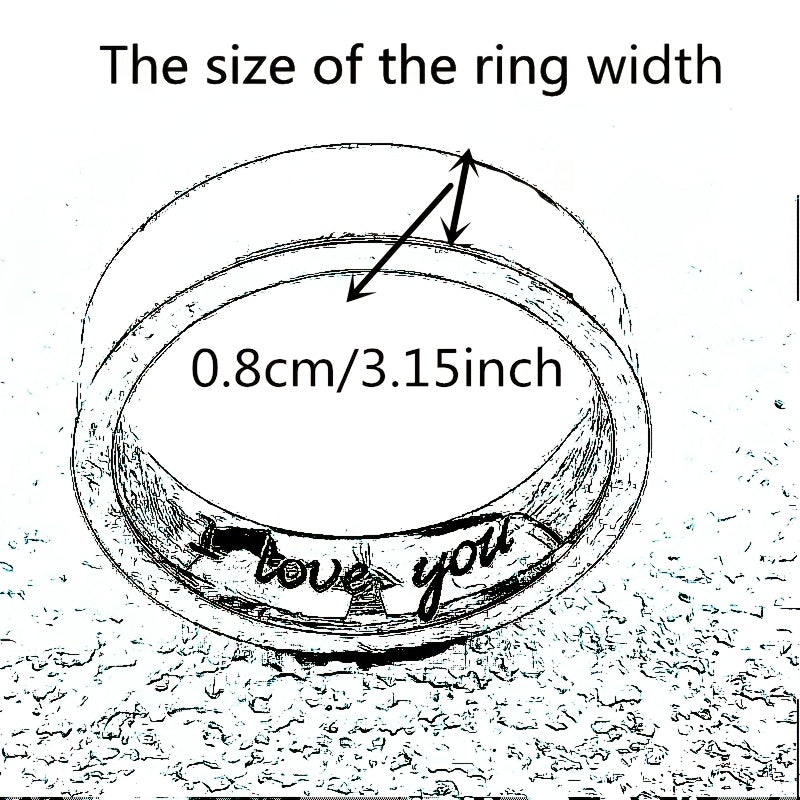 Personalized Anniversary, Wedding, Birthday Ring - Custom Roman Numeral (VI/IX/ XII), Engraved Name & Date, Rotatable Band - Durable Stainless Steel Jewelry Gift for Women/Men - Elegant Graduation, Valentine's, Christmas Present - Affordable Luxury